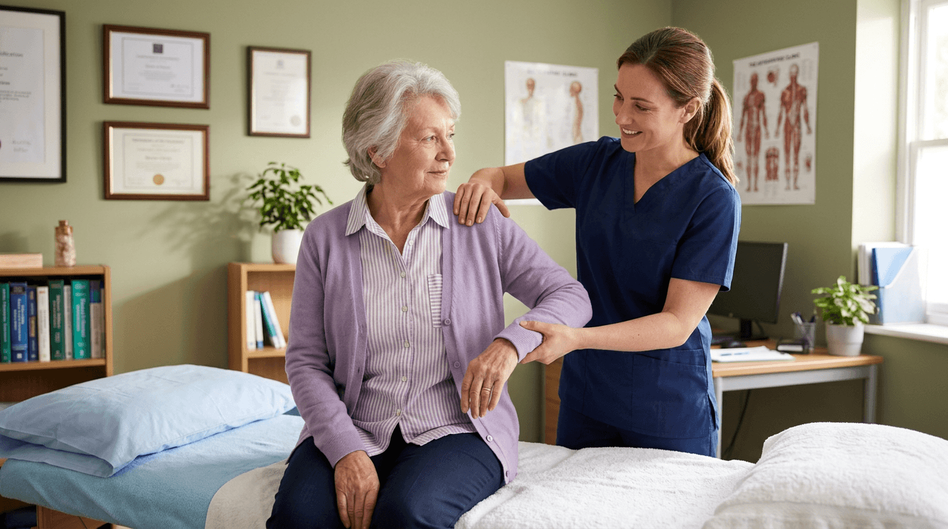 Illustration — Arthrose et Vieillissement : Maintenir sa Mobilité grâce à l'Ostéopathie