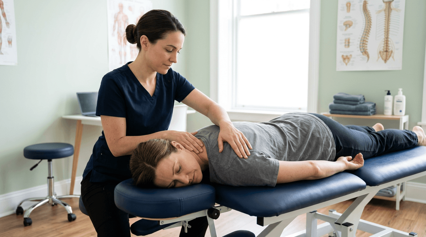 Illustration — Névralgie Cervico-Brachiale et Sciatique : Comprendre et Traiter la Douleur Nerveuse